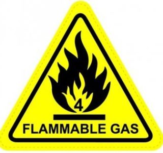 Flammable gas warning